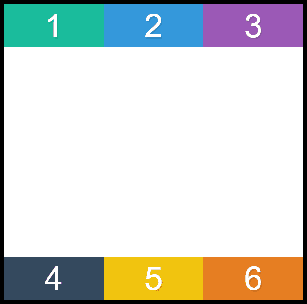 align content space between